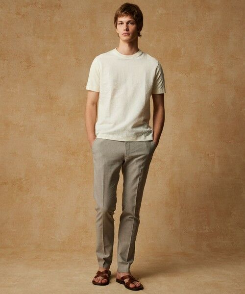 JOSEPH ABBOUD / ジョセフ アブード カットソー | 【キングサイズ・オーガニックコットン使用・日本製】JOEコットンサッカークルーネック Tシャツ | 詳細7