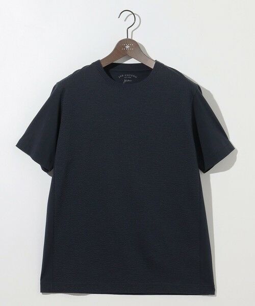 JOSEPH ABBOUD/ジョセフ アブード 【キングサイズ・オーガニックコットン使用・日本素材・日本縫製】JOEコットンサッカークルーネック Tシャツ ネイビー系 5L JOSEPH ABBOUD/ジョセフ アブード 【キングサイズ・オーガニックコットン使用・日本素材・日本縫製】JOEコットンサッカークルーネック Tシャツ ネイビー系 5L