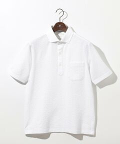 JOSEPH ABBOUD / ジョセフ アブード ポロシャツ | クールビズ【キングサイズ・オリジナルオーガニックコットン使用・日本素材】JOEコットンサッカー ポロシャツ