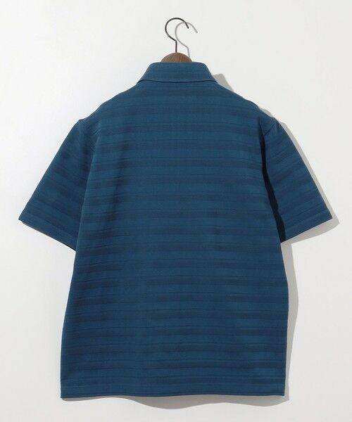 JOSEPH ABBOUD / ジョセフ アブード ポロシャツ | クールビズ【キングサイズ・オーガニックコットン使用・日本素材】リンクスボーダー ポロシャツ | 詳細5
