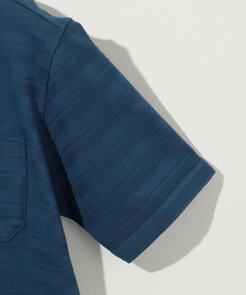 JOSEPH ABBOUD / ジョセフ アブード ポロシャツ | クールビズ【キングサイズ・オーガニックコットン使用・日本素材】リンクスボーダー ポロシャツ | 詳細7