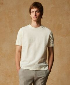 JOSEPH ABBOUD / ジョセフ アブード カットソー | 【オーガニックコットン使用・日本製】JOEコットンサッカークルーネック Tシャツ