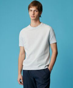 JOSEPH ABBOUD / ジョセフ アブード カットソー | 【オーガニックコットン使用・日本製】JOEコットンサッカークルーネック Tシャツ