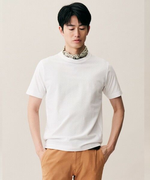 JOSEPH ABBOUD / ジョセフ アブード カットソー | 【オーガニックコットン使用・日本製・26SS新色】JOEコットンサッカークルーネック Tシャツ | 詳細3