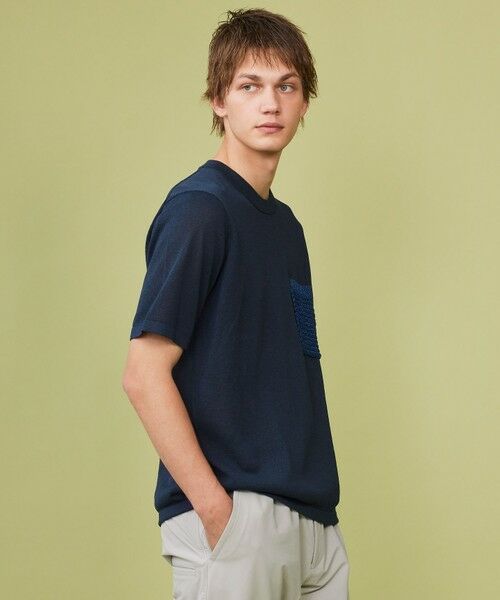 JOSEPH ABBOUD / ジョセフ アブード ニット・セーター | 【エコ素材・軽量・通気性・速乾性】ペーパーヤーンニット Ｔシャツ | 詳細16