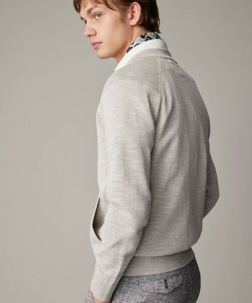 JOSEPH ABBOUD / ジョセフ アブード カーディガン・ボレロ | 【キングサイズ・イタリア糸使用/清涼感/軽い/洗える/サスティナブル】スラブギマ ニット  ジップ ブルゾン | 詳細1