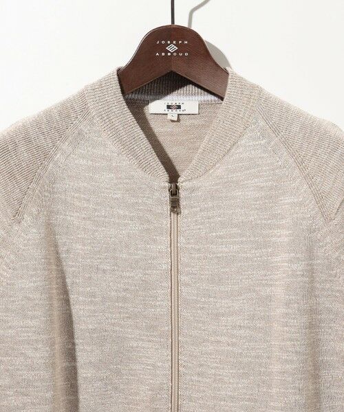 JOSEPH ABBOUD / ジョセフ アブード カーディガン・ボレロ | 【キングサイズ・イタリア糸使用/清涼感/軽い/洗える/サスティナブル】スラブギマ ニット  ジップ ブルゾン | 詳細10