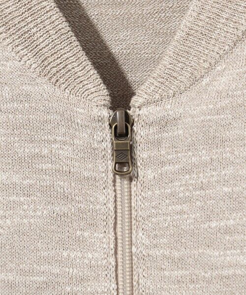JOSEPH ABBOUD / ジョセフ アブード カーディガン・ボレロ | 【キングサイズ・イタリア糸使用/清涼感/軽い/洗える/サスティナブル】スラブギマ ニット  ジップ ブルゾン | 詳細13