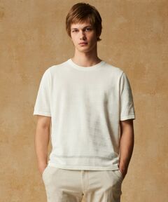 JOSEPH ABBOUD / ジョセフ アブード ニット・セーター | 【キングサイズ・エコ素材/軽量/通気性/速乾性】ペーパーヤーンニット Ｔシャツ