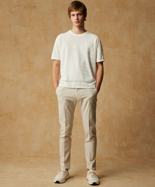 JOSEPH ABBOUD / ジョセフ アブード ニット・セーター | 【キングサイズ・エコ素材/軽量/通気性/速乾性】ペーパーヤーンニット Ｔシャツ | 詳細2