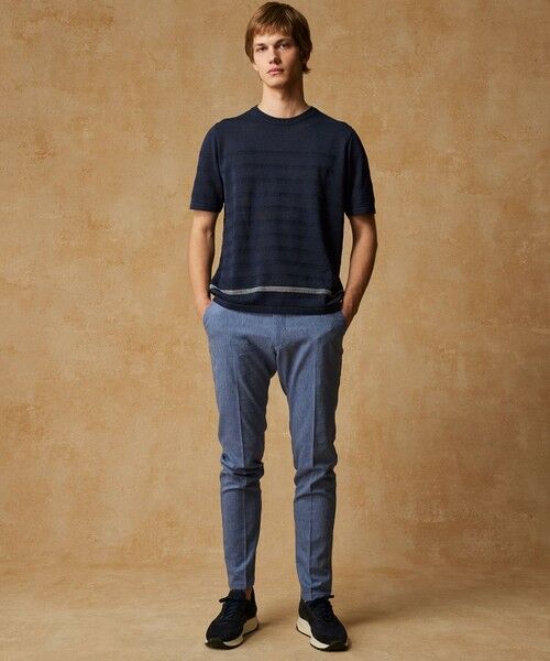 JOSEPH ABBOUD / ジョセフ アブード ニット・セーター | 【キングサイズ・エコ素材/軽量/通気性/速乾性】ペーパーヤーンニット Ｔシャツ | 詳細6