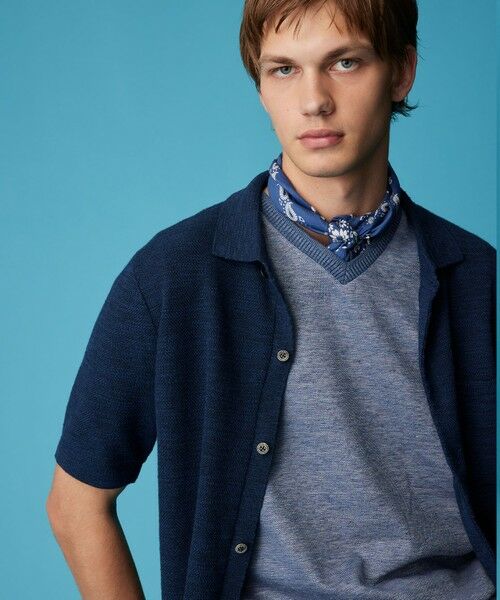 JOSEPH ABBOUD / ジョセフ アブード カーディガン・ボレロ | 【イタリア糸使用/軽い/洗える/サスティナブル】スラブギマ ニット シャツ | 詳細11