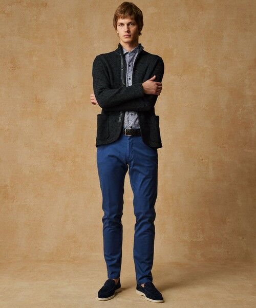 JOSEPH ABBOUD / ジョセフ アブード ニット・セーター | 【和紙使用エコ素材/日本素材/軽量/通気性/速乾性】和紙ムリネ ニット ジャケット | 詳細10