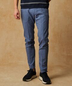 JOSEPH ABBOUD / ジョセフ アブード その他パンツ | 【キングサイズ・ウエストも伸びる/清涼/ストレッチ】ストレッチリネンシャンブレーパンツ