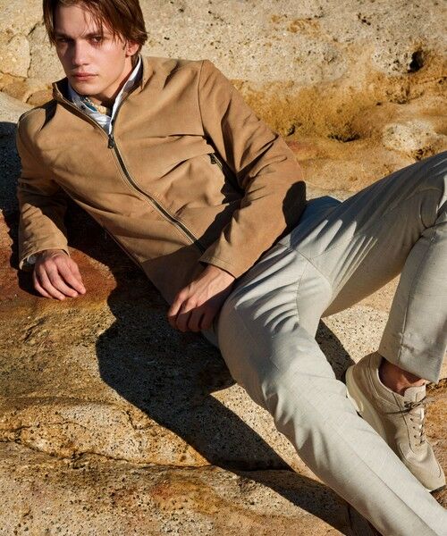 JOSEPH ABBOUD / ジョセフ アブード その他パンツ | 【キングサイズ・ウエストも伸びる/清涼/ストレッチ】ストレッチリネンシャンブレーパンツ | 詳細22