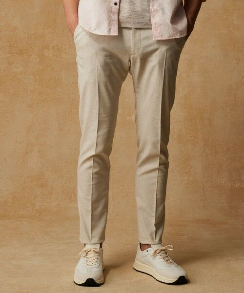 JOSEPH ABBOUD / ジョセフ アブード その他パンツ | 【キングサイズ・ウエストも伸びる/清涼/ストレッチ】ストレッチリネンシャンブレーパンツ | 詳細28