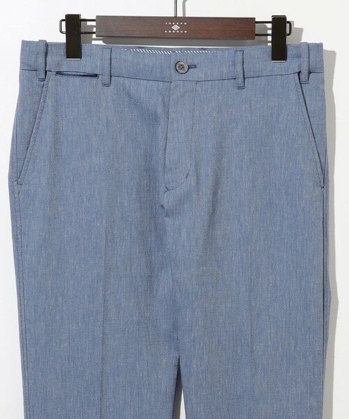 JOSEPH ABBOUD / ジョセフ アブード その他パンツ | 【ウエストも伸びる/清涼/ストレッチ】ストレッチリネンシャンブレーパンツ | 詳細9