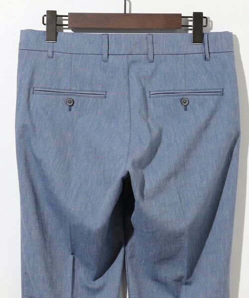 JOSEPH ABBOUD / ジョセフ アブード その他パンツ | 【ウエストも伸びる/清涼/ストレッチ】ストレッチリネンシャンブレーパンツ | 詳細10