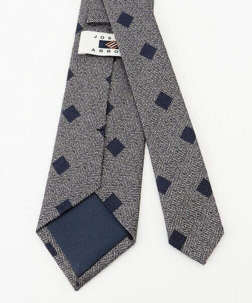 JOSEPH ABBOUD / ジョセフ アブード ネクタイ | 【日本縫製】シャンブレーヘリンボーンスクエアジャガード ネクタイ | 詳細2