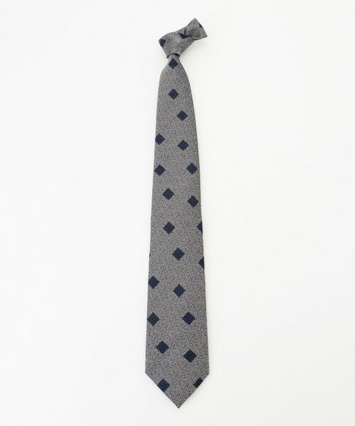 JOSEPH ABBOUD / ジョセフ アブード ネクタイ | 【日本縫製】シャンブレーヘリンボーンスクエアジャガード ネクタイ | 詳細3