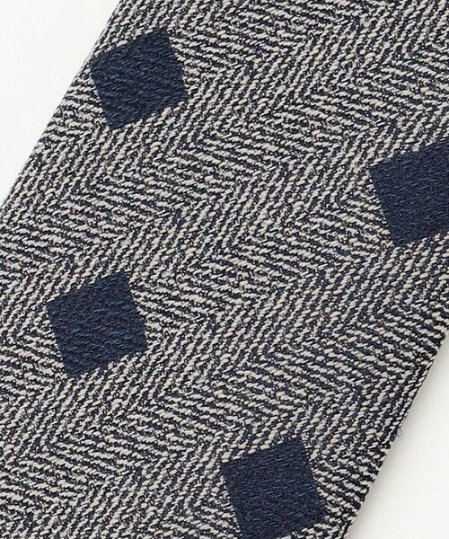 JOSEPH ABBOUD / ジョセフ アブード ネクタイ | 【日本縫製】シャンブレーヘリンボーンスクエアジャガード ネクタイ | 詳細5
