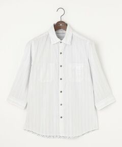 JOSEPH ABBOUD / ジョセフ アブード シャツ・ブラウス | 【キングサイズ・2WAY/】ライトリバーシブルストライプシャツ