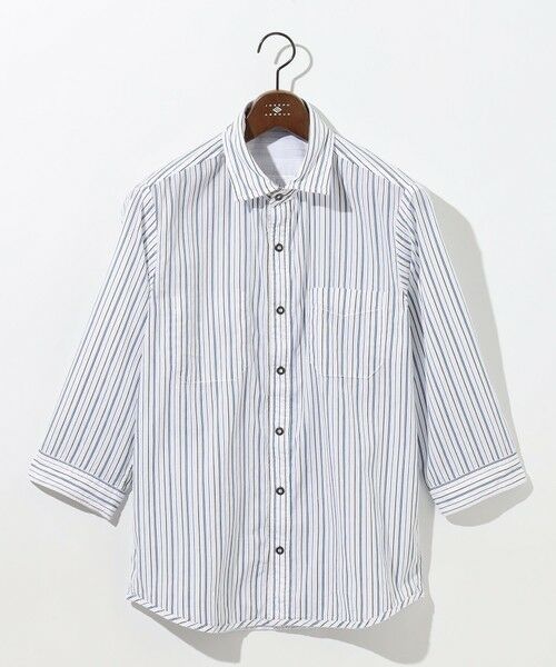 JOSEPH ABBOUD / ジョセフ アブード シャツ・ブラウス | 【キングサイズ・2WAY/】ライトリバーシブルストライプシャツ | 詳細2