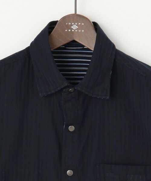 JOSEPH ABBOUD / ジョセフ アブード シャツ・ブラウス | 【キングサイズ・2WAY/】ライトリバーシブルストライプシャツ | 詳細12