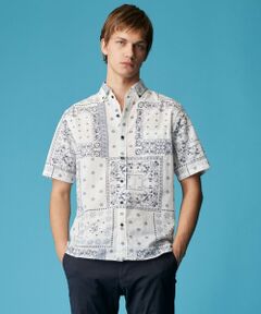 JOSEPH ABBOUD / ジョセフ アブード シャツ・ブラウス | 【キングサイズ・サスティナブル素材】コットンリヨセルリネンバンダナプリント シャツ