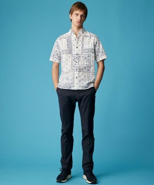 JOSEPH ABBOUD / ジョセフ アブード シャツ・ブラウス | 【キングサイズ・サスティナブル素材】コットンリヨセルリネンバンダナプリント シャツ | 詳細4