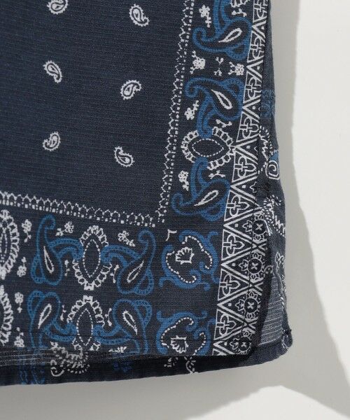 JOSEPH ABBOUD / ジョセフ アブード シャツ・ブラウス | 【キングサイズ・サスティナブル素材】コットンリヨセルリネンバンダナプリント シャツ | 詳細9