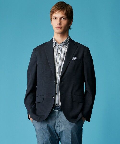 JOSEPH ABBOUD / ジョセフ アブード テーラードジャケット | 【キングサイズ・洗える/速乾/防しわ/軽量/ストレッチ/JAPANファブリック】コンフォータブルレース ジャケット | 詳細3