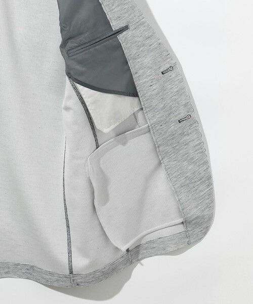 JOSEPH ABBOUD / ジョセフ アブード テーラードジャケット | 【キングサイズ・洗える・軽量・ストレッチ・速乾】ノルマンディーリネントップ ジャージー ジャケット | 詳細1