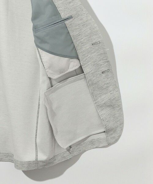 JOSEPH ABBOUD / ジョセフ アブード テーラードジャケット | 【キングサイズ・洗える・軽量・ストレッチ・速乾】ノルマンディーリネントップ ジャージー ジャケット | 詳細4