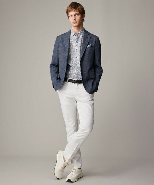 JOSEPH ABBOUD / ジョセフ アブード テーラードジャケット | 清涼感【キングサイズ・弱撥水/イージーケア/軽量/ストレッチ】クールピケ ジャケット | 詳細9