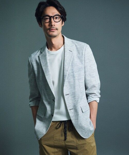 JOSEPH ABBOUD / ジョセフ アブード テーラードジャケット | 【洗える・軽量・ストレッチ・速乾】ノルマンディーリネントップ ジャージー ジャケット | 詳細13