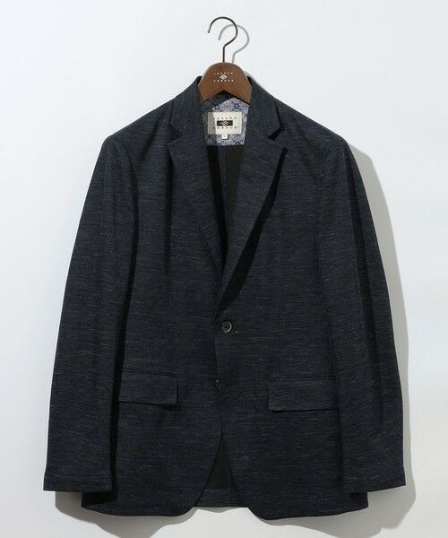 JOSEPH ABBOUD/ジョセフ アブード 【洗える・軽量・ストレッチ・速乾】ノルマンディーリネントップ ジャージー ジャケット ネイビー系 S JOSEPH ABBOUD/ジョセフ アブード 【洗える・軽量・ストレッチ・速乾】ノルマンディーリネントップ ジャージー ジャケット ネイビー系 S