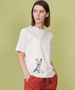 JOSEPH ABBOUD / ジョセフ アブード カットソー | 【日本製・アーティストコラボレーション】プレーティング天竺Tシャツ