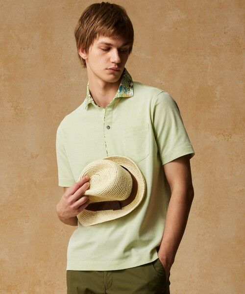 JOSEPH ABBOUD / ジョセフ アブード ポロシャツ | 【キングサイズ・老舗アロハブランドとコラボレーション】カハラ アロハ ダディ ポロシャツ | 詳細12