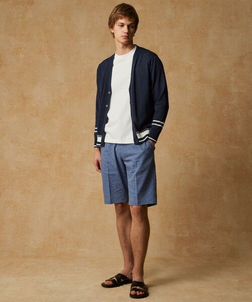 JOSEPH ABBOUD / ジョセフ アブード カットソー | 【キングサイズ・和紙ニット/日本素材・縫製/ 軽量/通気性/速乾性】和紙フライス Tシャツ | 詳細2