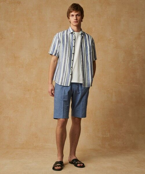 JOSEPH ABBOUD / ジョセフ アブード カットソー | 【キングサイズ・和紙ニット/日本素材・縫製/ 軽量/通気性/速乾性】和紙フライス Tシャツ | 詳細4