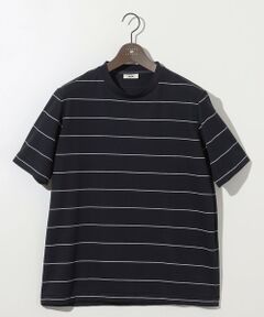 JOSEPH ABBOUD / ジョセフ アブード カットソー | 【キングサイズ・和紙ニット/日本素材・縫製/ 軽量/通気性/速乾性】和紙フライスボーダー Tシャツ