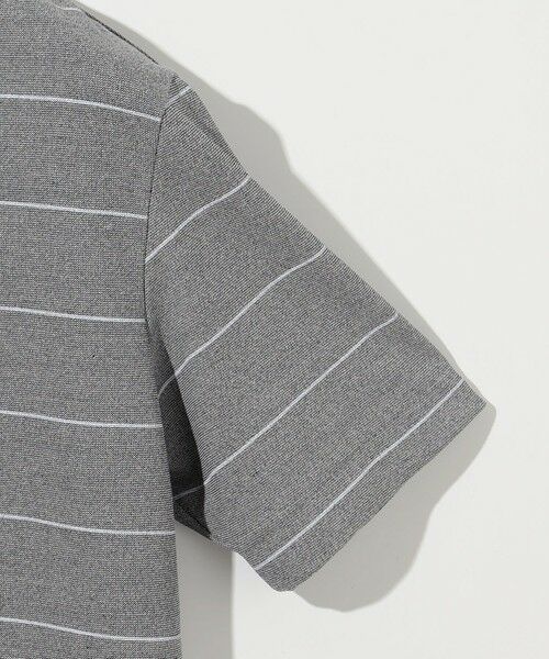 JOSEPH ABBOUD / ジョセフ アブード カットソー | 【キングサイズ・和紙ニット/日本素材・縫製/ 軽量/通気性/速乾性】和紙フライスボーダー Tシャツ | 詳細11