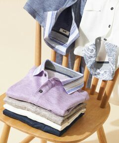 JOSEPH ABBOUD / ジョセフ アブード ポロシャツ | 【キングサイズ・リネン素材/吸水速乾/日本素材】リネンハニカム ダディ ポロシャツ