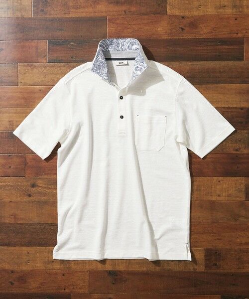 JOSEPH ABBOUD / ジョセフ アブード ポロシャツ | 【キングサイズ・リネン素材/吸水速乾/日本素材】リネンハニカム ダディ ポロシャツ | 詳細8
