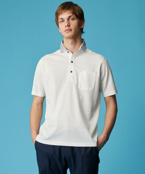 JOSEPH ABBOUD / ジョセフ アブード ポロシャツ | 【キングサイズ・リネン素材/吸水速乾/日本素材】リネンハニカム ダディ ポロシャツ | 詳細15