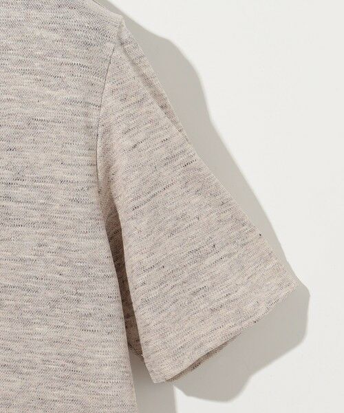 JOSEPH ABBOUD / ジョセフ アブード カットソー | 【キングサイズ・リネン素材/吸水速乾/日本素材】リネンハニカム Vネック Tシャツ | 詳細8