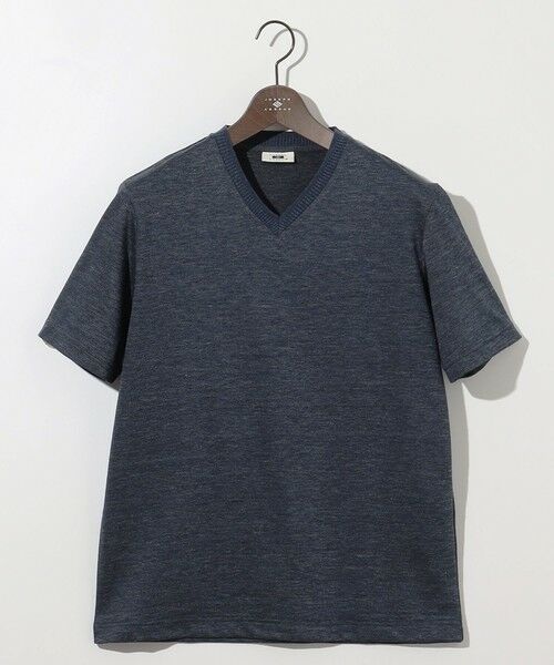 JOSEPH ABBOUD / ジョセフ アブード カットソー | 【キングサイズ・リネン素材/吸水速乾/日本素材】リネンハニカム Vネック Tシャツ | 詳細22