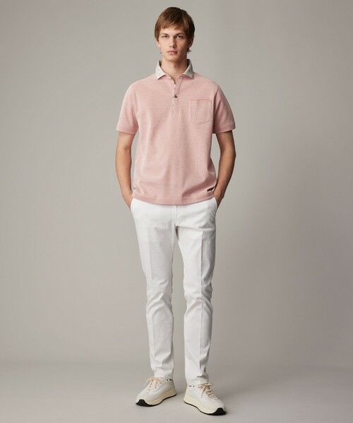 JOSEPH ABBOUD / ジョセフ アブード ポロシャツ | 【キングサイズ・愛されて20年！オーガニックコットン使用】 バンダナプリント ダディ ポロシャツ | 詳細3