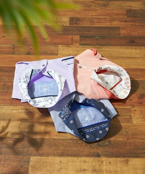 JOSEPH ABBOUD / ジョセフ アブード ポロシャツ | 【キングサイズ・愛されて20年！オーガニックコットン使用】 バンダナプリント ダディ ポロシャツ | 詳細8